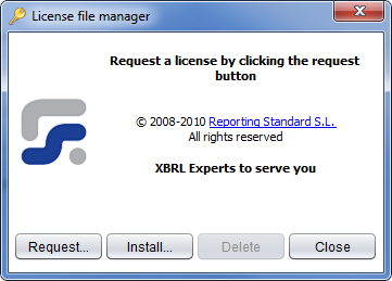 License Dialog main 1