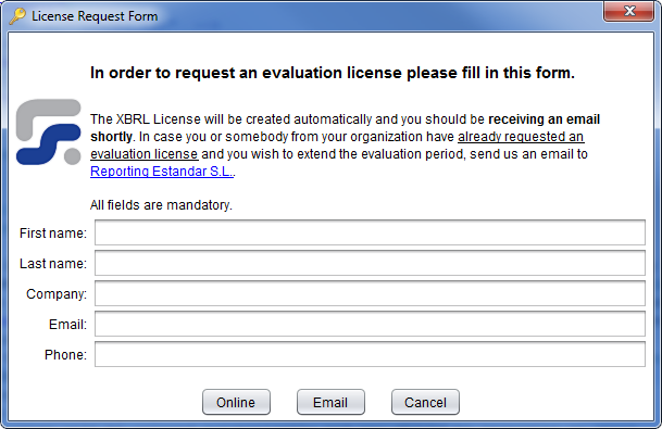 License Dialog main 2 user data